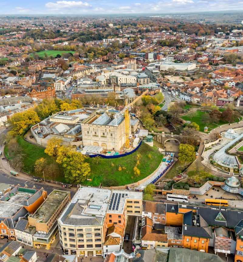 A mesmerizing view of the cityscape of Norwich, England